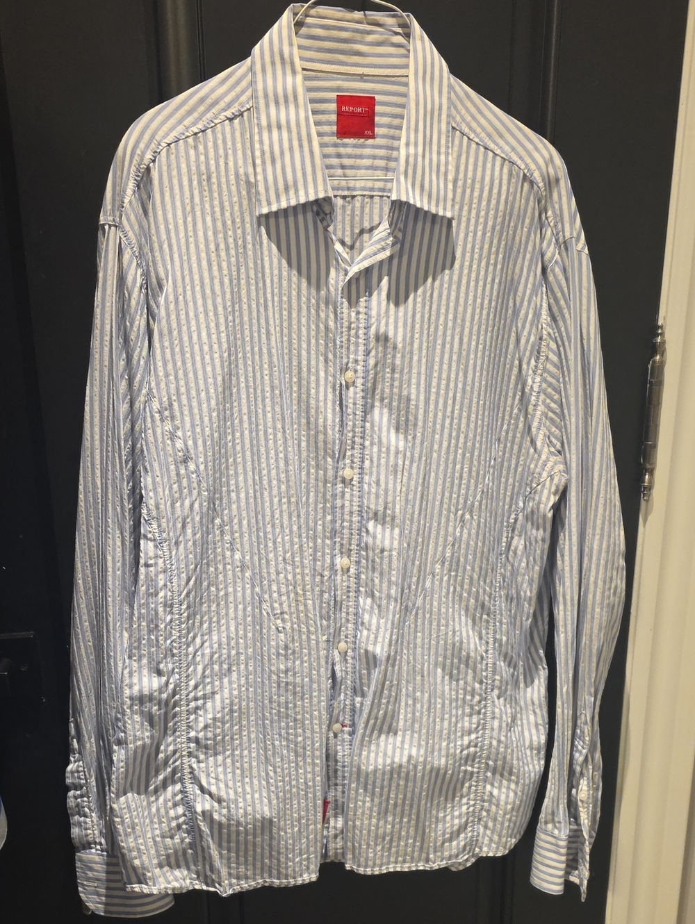 Report Men's Size XXL Long Sleeved Dress Shirt
